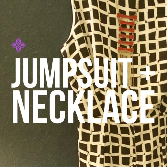 Jumpsuit + Dog Bone Necklace. Woof. - Picture 3 of 3